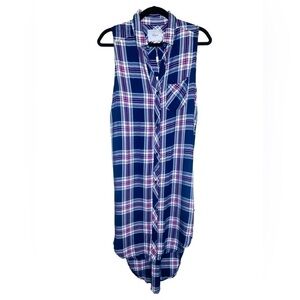 Rails navy magenta and white Jordyn tunic top